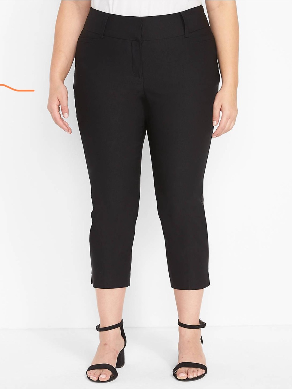 Lane Bryant NWT Plus Size Black Cropped dress Pants size 22